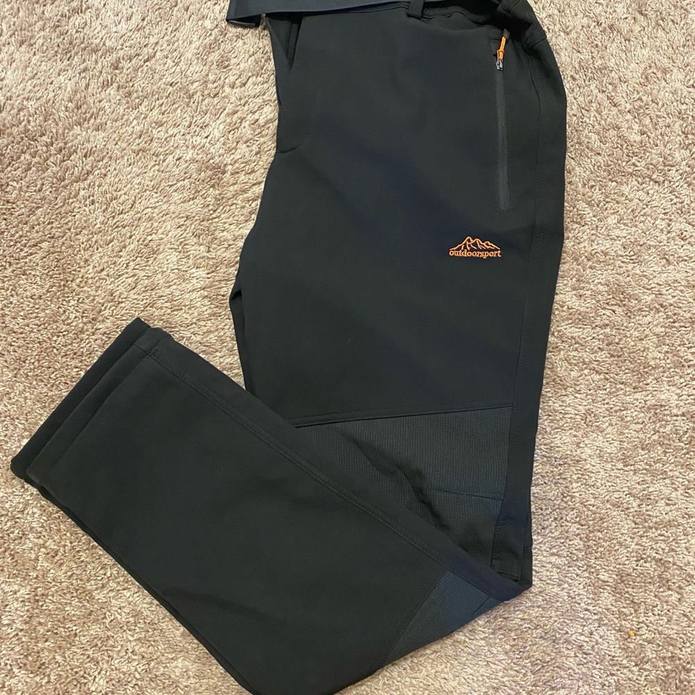 🛑SOLD🛑SOLD🛑WEI TEK TACTICAL/SKI Durable Black Cargo Pants w/Adjustable Waistband - Picture 5 of 15